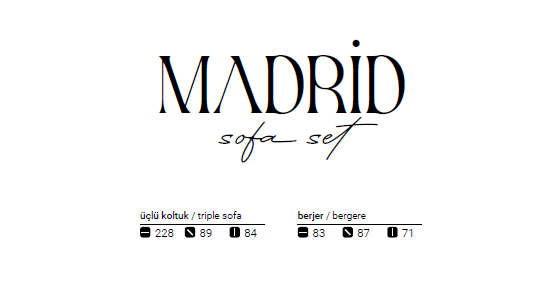 MADRID SOFA SET 3+2+1 Places – Image 3
