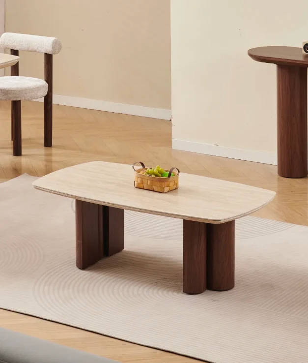 Table basse Trinity céramique noyer 120cm – Image 2