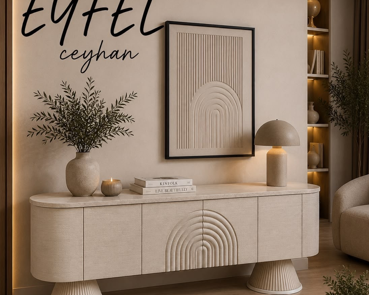 Meuble TV Eiffel – Design moderne et élégant – 180 cm – Image 3