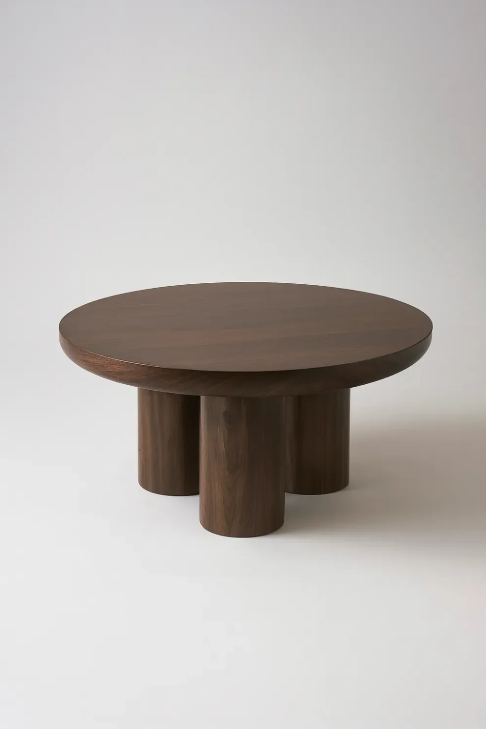 Table basse Maya travertin MDF ⌀ 90cm – Image 2