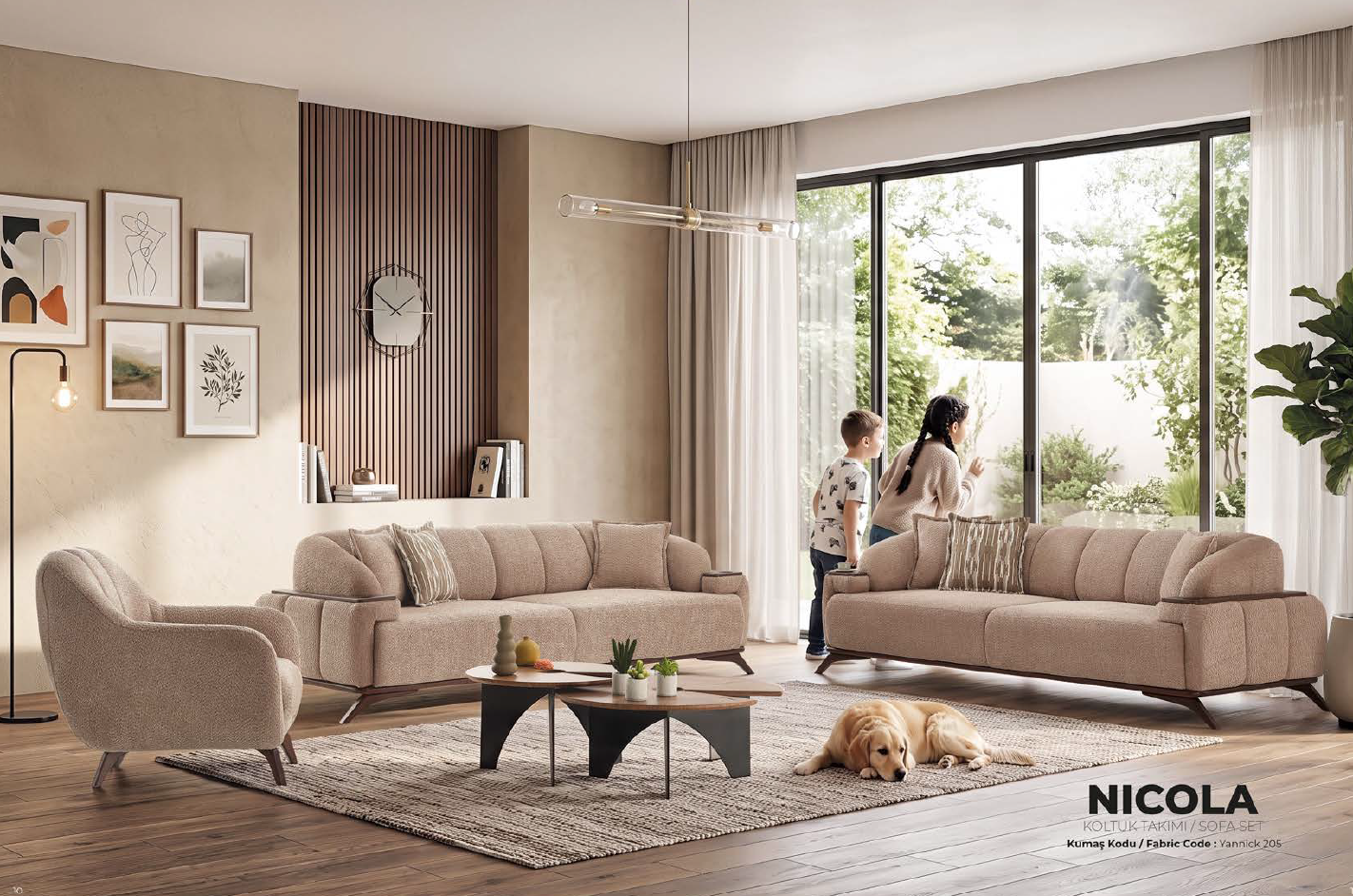 NICOLA SOFA SET 3+3+1 – Image 4