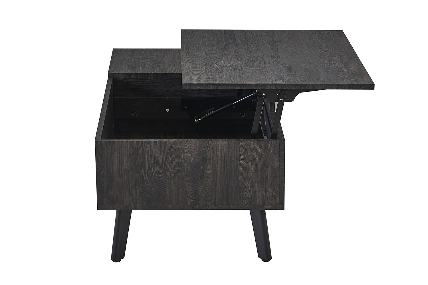 NEW - Table basse 'Justine' Plateau relevable Décor Brun foncé – Image 3