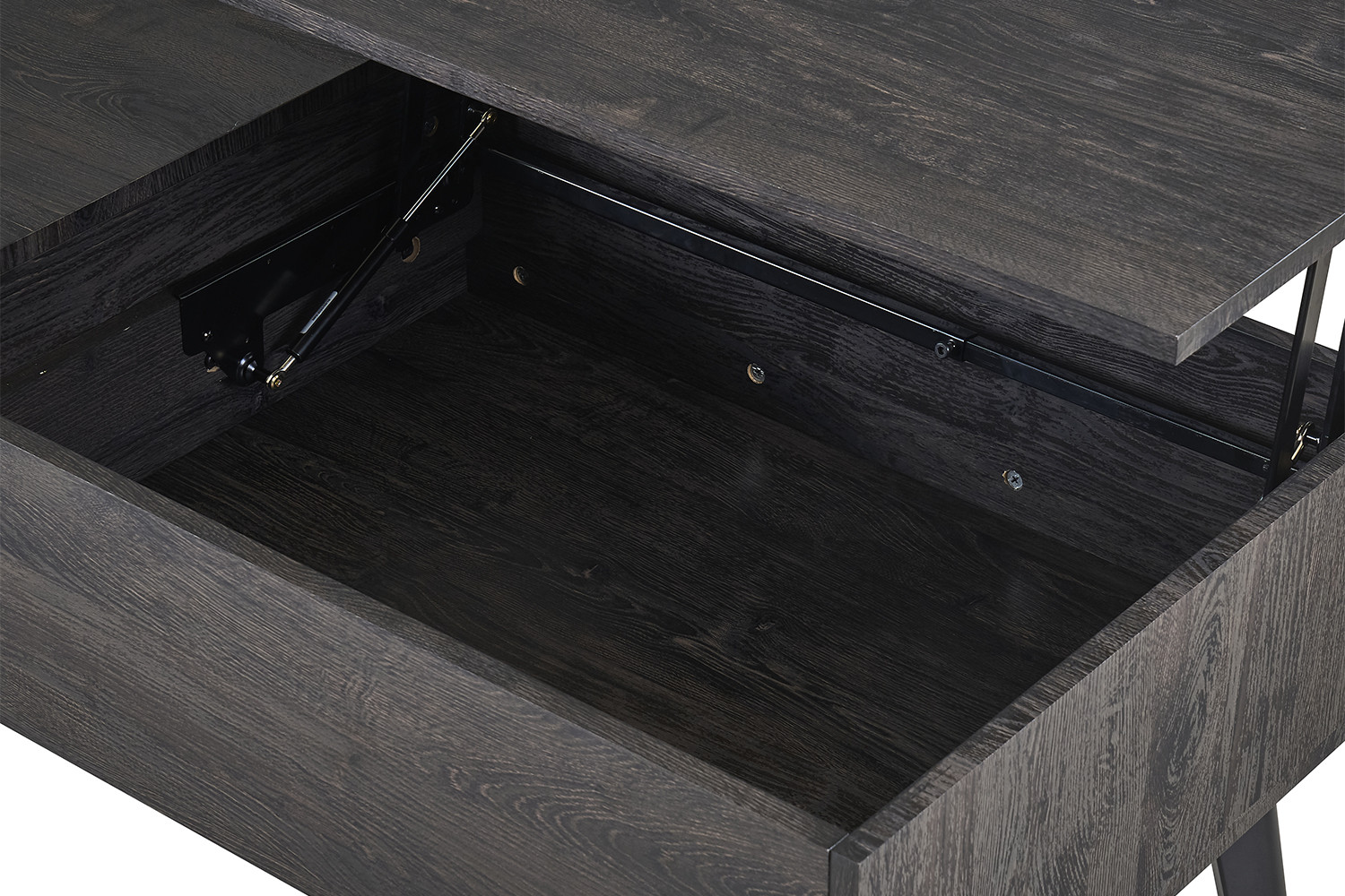NEW - Table basse 'Justine' Plateau relevable Décor Brun foncé – Image 2