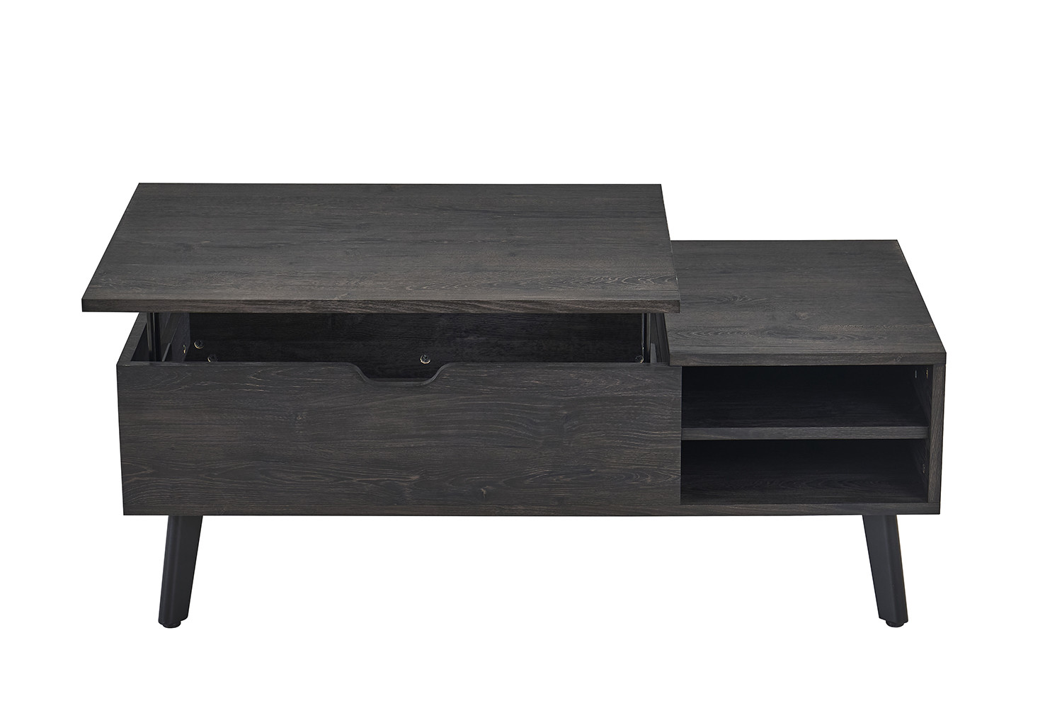 NEW - Table basse 'Justine' Plateau relevable Décor Brun foncé – Image 5