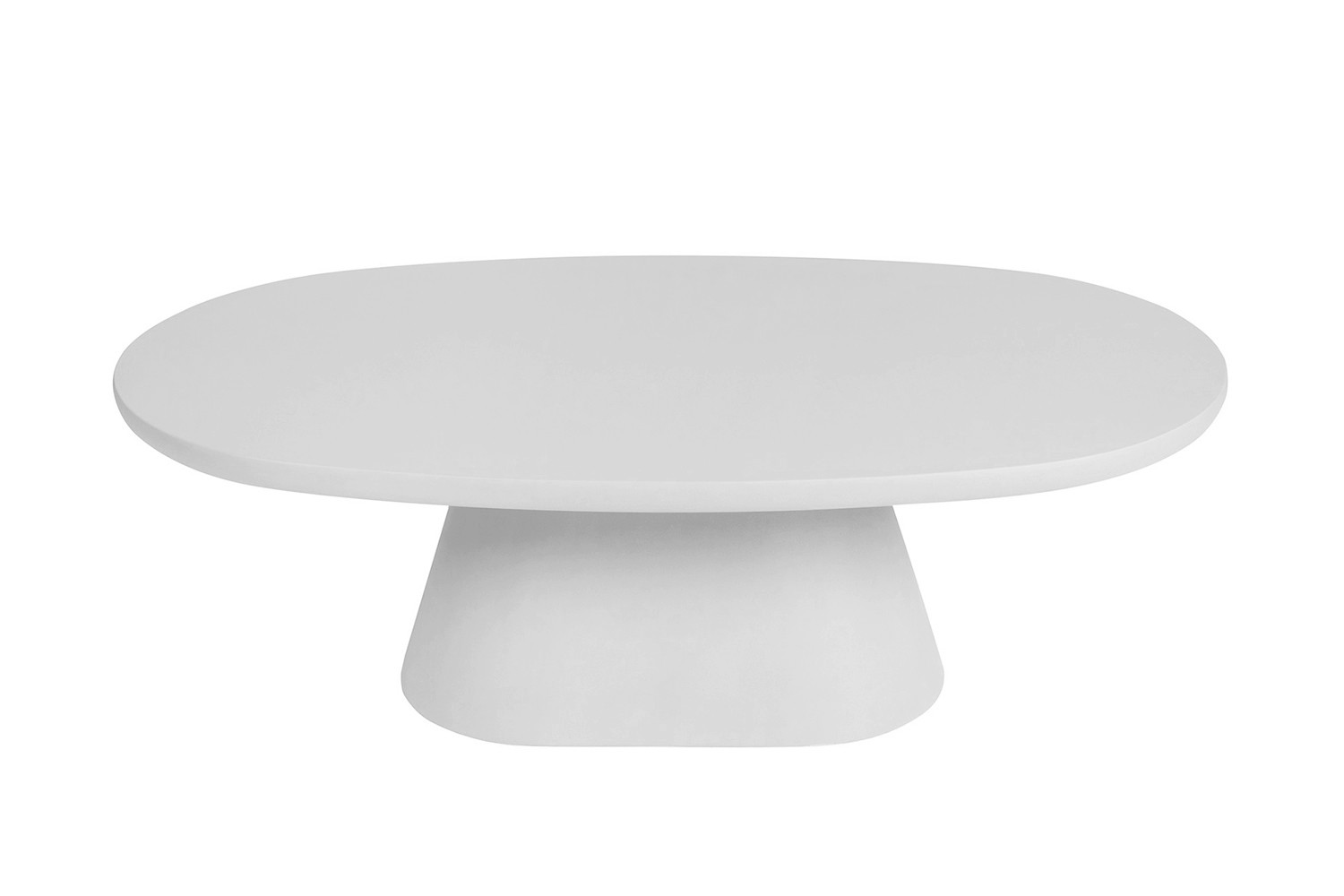 Table basse 'Tavira' 120 cm Ovale Ciment Ecru
