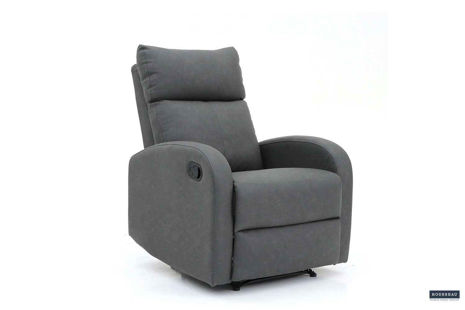 Fauteuil relax 'France' relevable manuellement PU Noir – Image 7