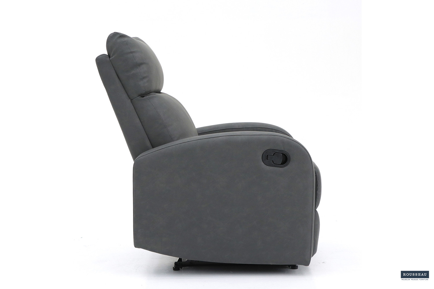 Fauteuil relax 'France' relevable manuellement PU Noir – Image 6