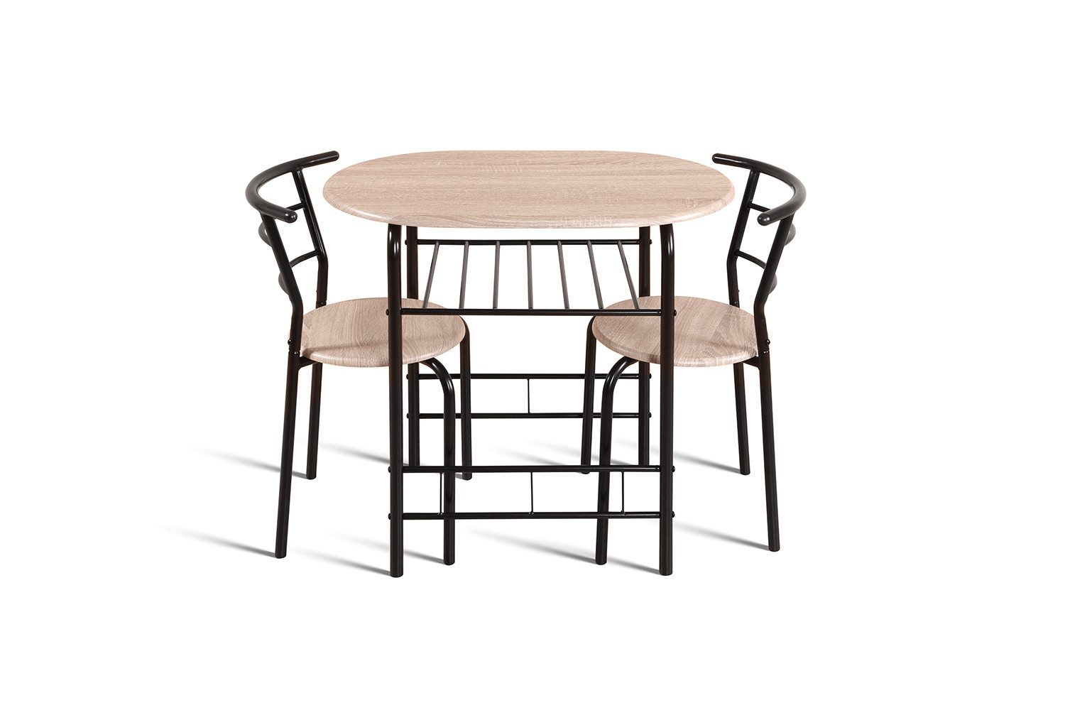 Set table 'Adam' Métal noir Décor sonoma – Image 7