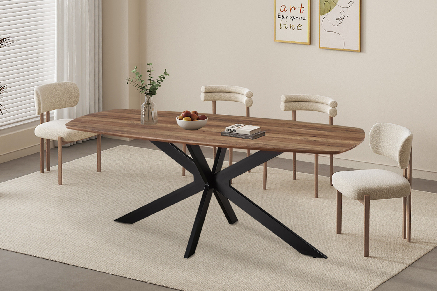 Table 'Aziz' 200 cm Ovale Danoise Décor Mango – Image 7