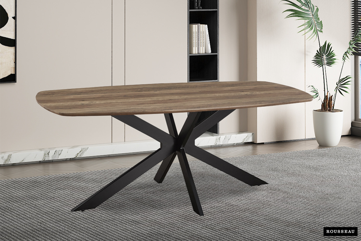 Table 'Aziz' 200 cm Ovale Danoise Décor Mango – Image 6