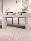 Table 'Lagos' 220 cm Ovale Décor Travertin Beige