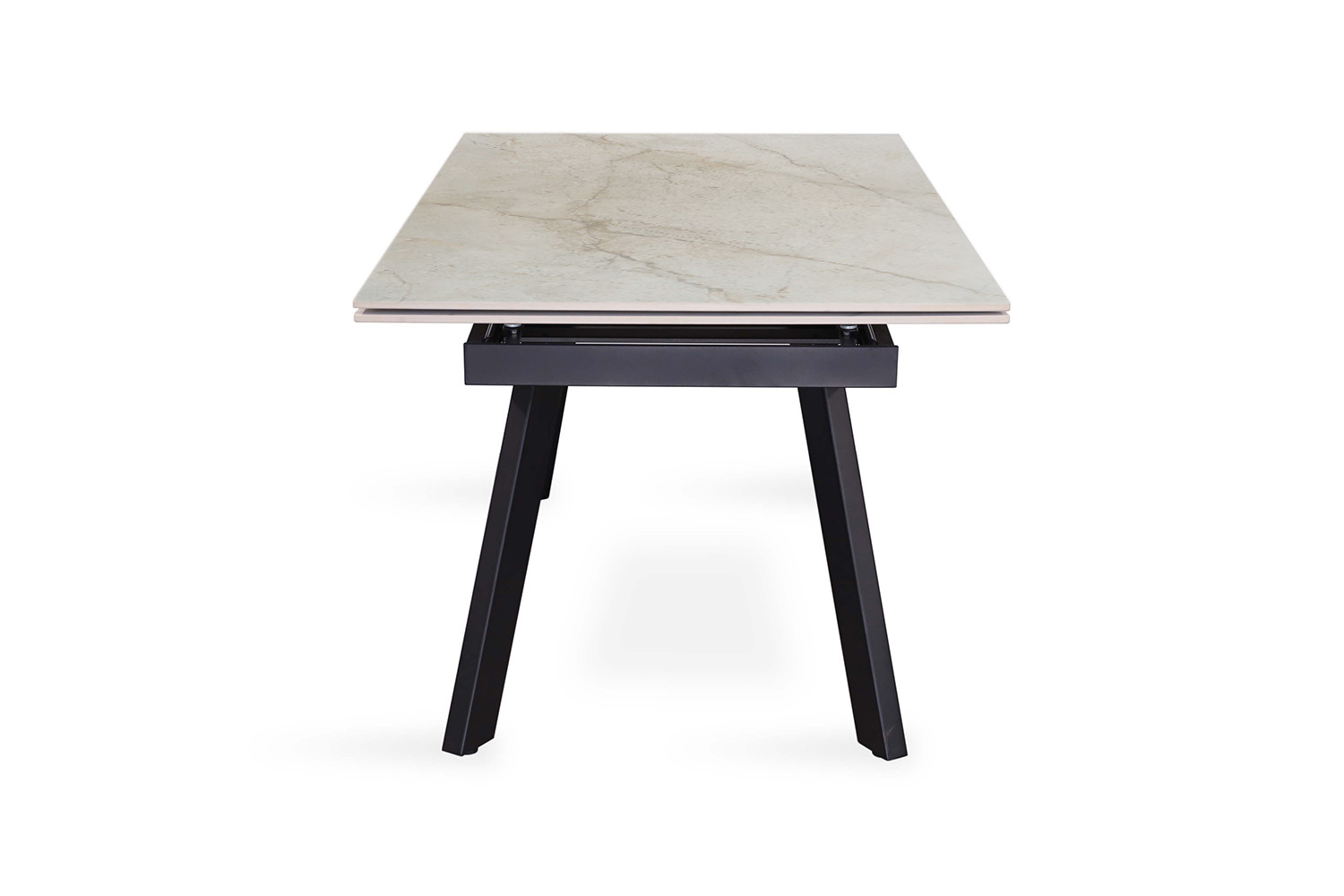 Table extensible 'Hera' 160-240 cm Rectangulaire Brillant Shakespear Beige – Image 2