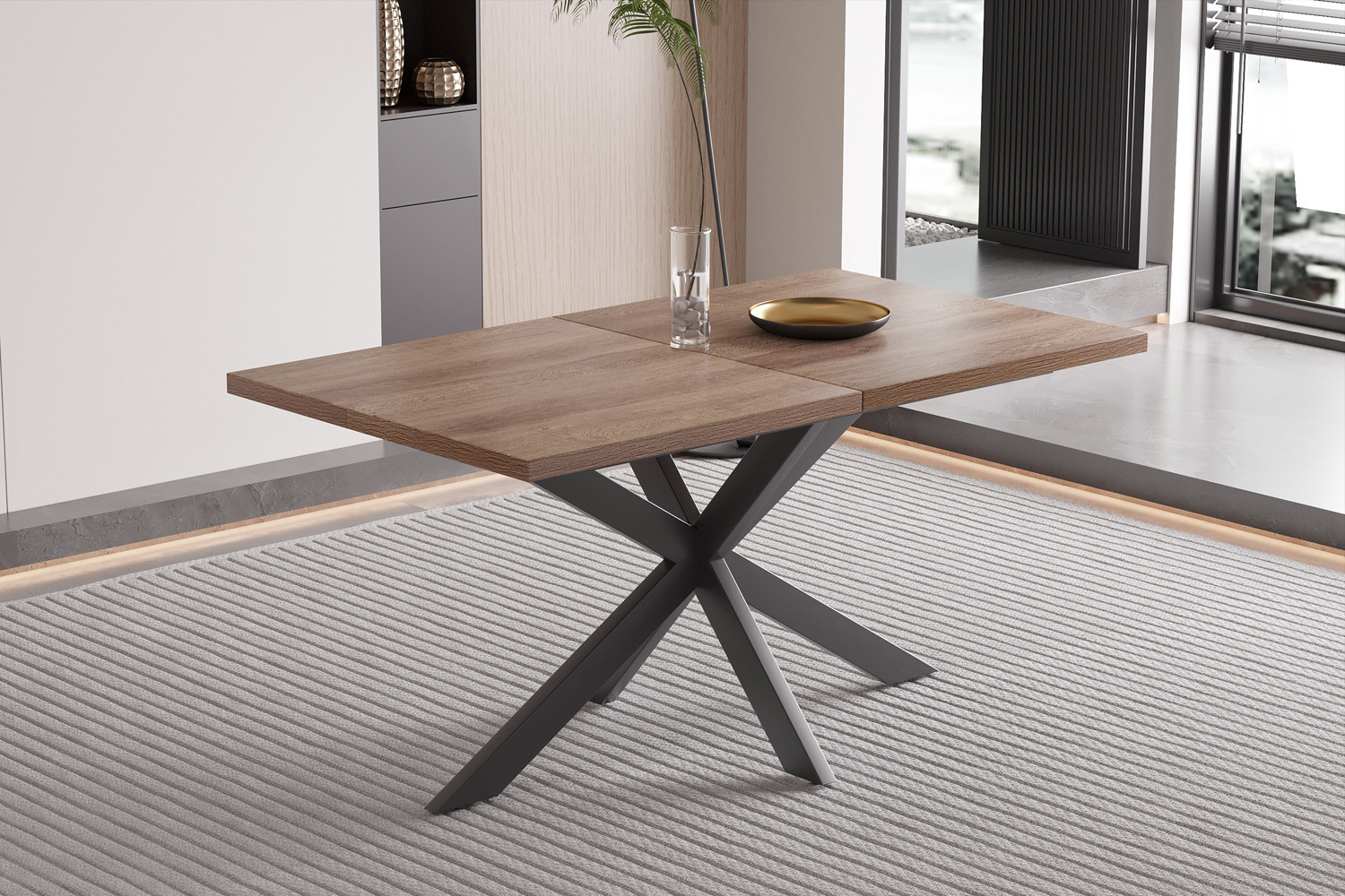 Table extensible 'Kos' 160-200 cm Décor Brun foncé – Image 6