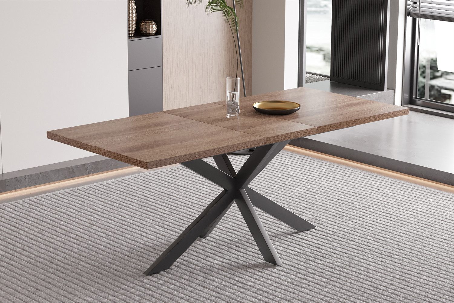 Table extensible 'Kos' 160-200 cm Décor Brun foncé – Image 5