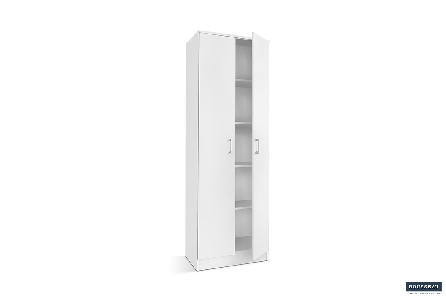 Armoire de rangement 'Ray' 2 portes et 4 étagères Wit H-H 180 x B-L 60 x D-P 40 cm – Image 2