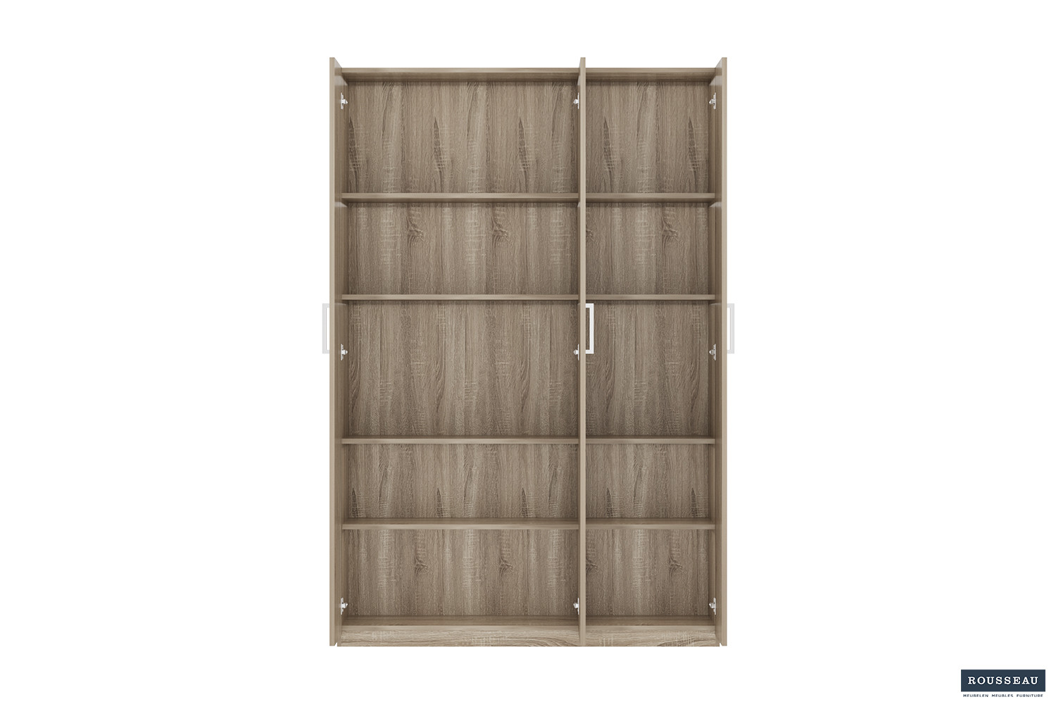 Armoire de rangement 'Mike' 120 cm 3 portes H-H 180 x B-L 120 x D-P 42 cm – Image 4