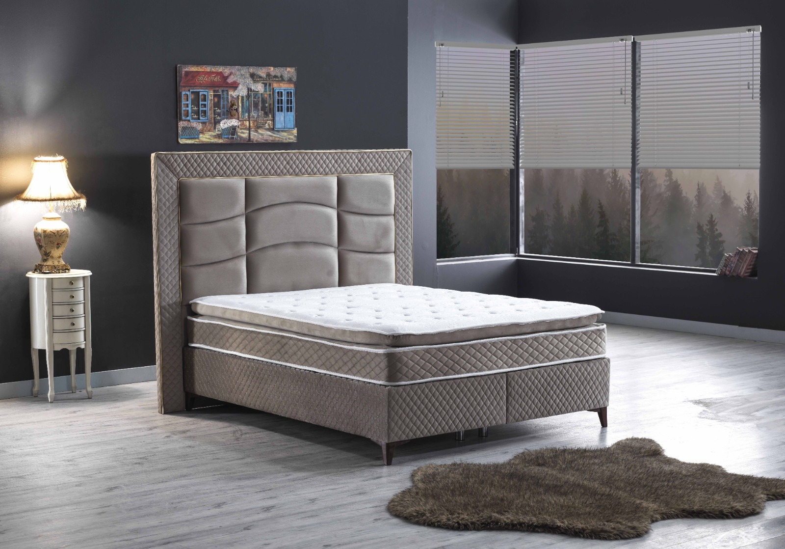 DALLAS Lit 160cm par 200cm (matelas inclut dans le prix)