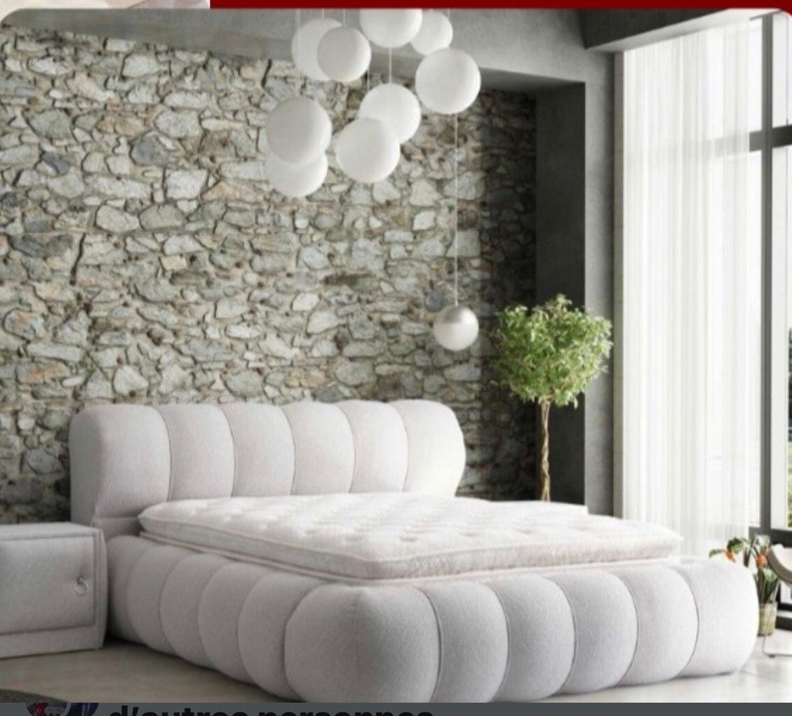 Lit Roy – Ensemble complet avec matelas 160*200 cm